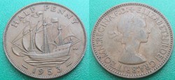 1/2 Penny 1953