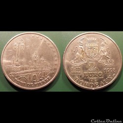 bg- Jeton Bordeaux 2 Euros 1998