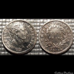 D-Napoléon I demi Franc Premier Empire revers Empire