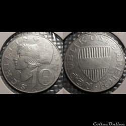 Autriche 10 Shilling 1974