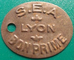 l- Jeton Prime S.E.A LYON BON PRIME
