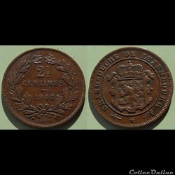 Luxembourg 2 1/2 centimes 1908