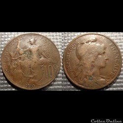 Da 10 centimes Dupuis 1910