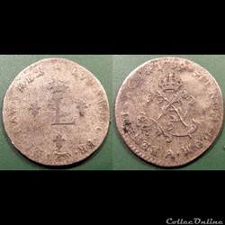 I131 Louis XV double Sol 1739 Paris