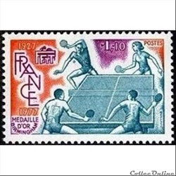 1977 Féfération Française de tennis de table 1927 1977