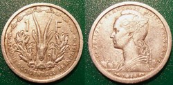 Afrique Occidentale Française-Union Française 1 Franc 1948