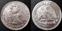 Mexique 25 Centavos 1885 Go