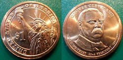 1 dollar Presidents: 1885-1889 Grover Cleveland