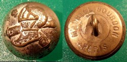 Bouton Bombé Heaume et Canons croisés Grand modèle