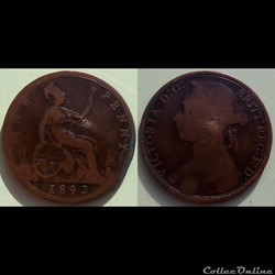 Grande Bretagne One Penny 1892