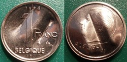 1 Franc 1994 Belgique Destruction