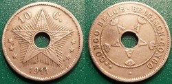 Congo Belge 10 Centime 1911