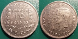 10 Francs 1930 De Belgique