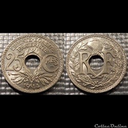 Fc 25 centimes EM Lindauer 1914 24mm 5g