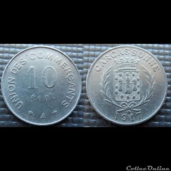 p- MN Carcassonne 10 C. 1917 Al Elie:20.2