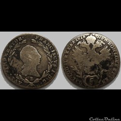 Autriche Roy. Bohème Lombardie Vénétie 5 Kreuser 1818