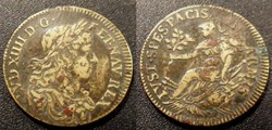m- Jeton Louis XIV - Iustis Spes Pacis In Armis