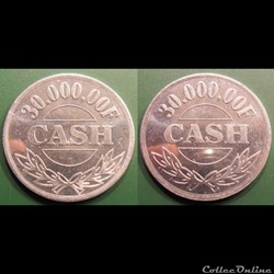 b- Jeton anonyme 30.000.00F CASH