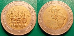 250 Francs 1992
