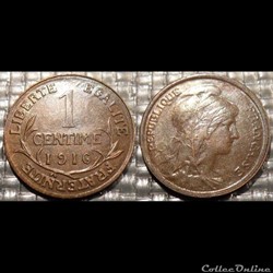 Aa 1 centime Dupuis 1916