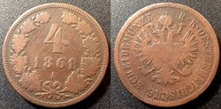 Autriche 4 Kreuser 1861 A