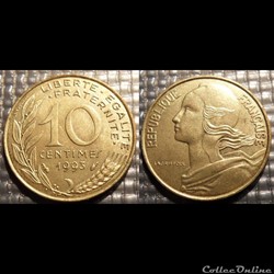 Di 10 centimes Marianne 1993 20mm 3g
