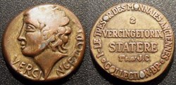 s- jeton BP Le Trésor des Monnaies Anciennes n° 2 Vercingétorix Statère