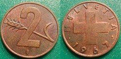 2 Centimes 1967