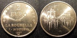 d- Jeton La Rochelle 2 Euros Cupronickel 1997