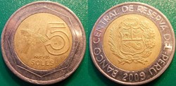 5 Nuevos Soles 2009