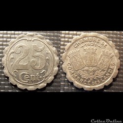 A5 25Cent Chambre de Commerce des Landes 1921