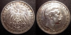 Germany Prusse drei mark 1908