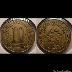 Afrique Equatoriale Française - Cameroun 10 francs 1958