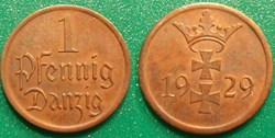 Danzig-Ville libre 1 Pfennig 1929