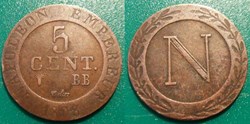 C5 5 Centimes 1808 BB Strasbourg Germanie Westphalie Jérome Napoléon