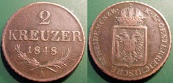 Autriche 2 Kreuser 1848A