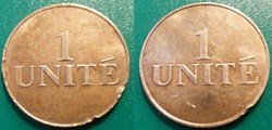 b- jeton 1 UNITE (variante sans différents)