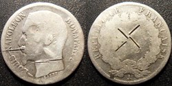 Monnaie Louis Napoléon Bonaparte 1F (1852 A) contremarquée!!