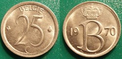 25 Centimes 1970 Belgie