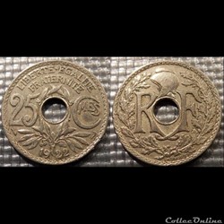 Fd 25 centimes EM Lindauer 1922 24mm 5g