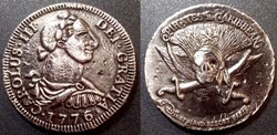 v-  Jeton Disneyland Paris - Pirates of the Carribean - Carolus III Dei Gratia 1776