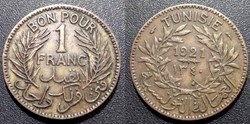 Tunisie 1 Franc 1921
