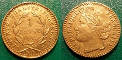 b-  Jeton 1 Franc 1894 République Française