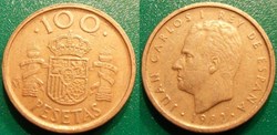 100 Pesetas 1992 Modèle 100 Pas de point