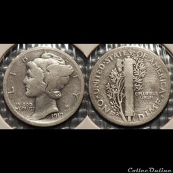 USA One Dime 1917