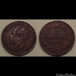 Italie 1 Centesimo 1861 M