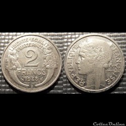Jf 2 francs Morlon 1948 B 27mm 2.2g