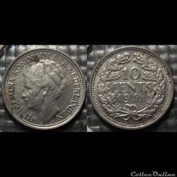 Pays Bas 10 Cents 1941