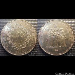 Nb 50 francs Hercule 1979 41mm 30g