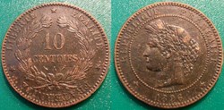 J-Troisième République 10 Centimes Céres 1896 A